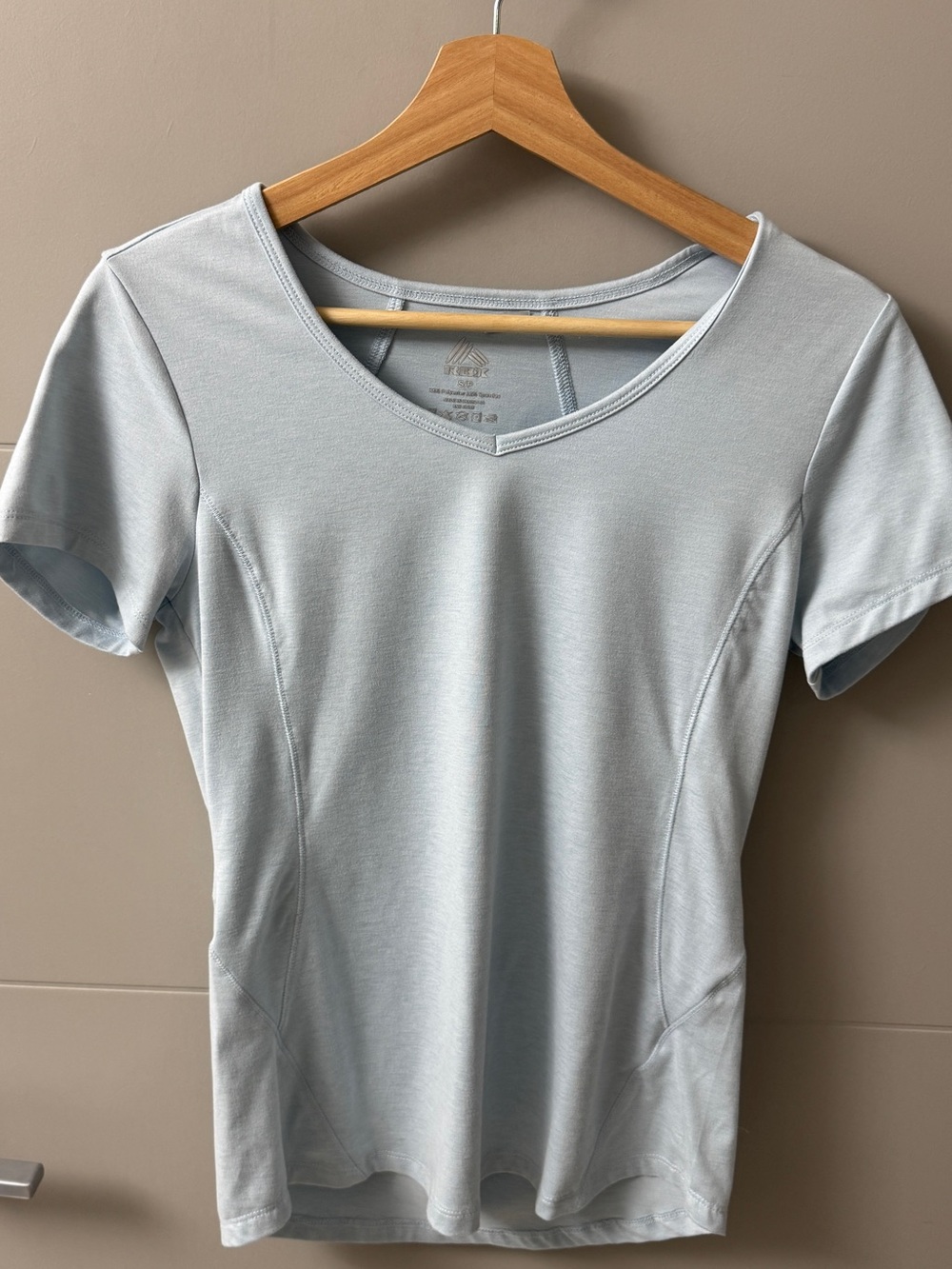 RBX Women’s Small Light Blue Stretch Athletic Workout Tee
